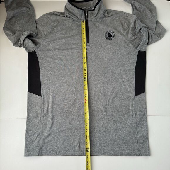 Puma Mens Medium Gray Outdoors Golf 1/4 Zip Pullover Lanier Islands - Picture 6 of 15